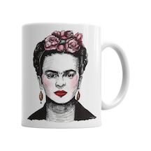 Frida Kahlo Kupa Bardak Porselen No28631 Karışık