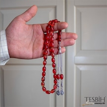 Fıçı Model Sıkma Kehribar Tesbih Tsb0216