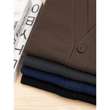 Erkek İlkbahar/sonbahar Yeleği Kestane Kahvesi