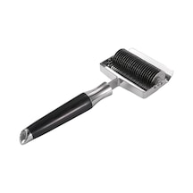 Sones 304 Paslanmaz Çelik İtici Çok Amaçlı Erişte Kılıcı Kalınlaştırıcı Mutfak Erişte Kesici, Stil: Siyah Renk Ahşap Saplı 2,5 Mm