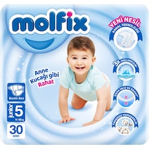 Molfix Avantajlı Paket 5 Beden Junior 11-18 Kg 30'lu 5 Numara Molfix Avantajlı Paket 5 Beden Junior 11-18 Kg 30'lu 5 Numara