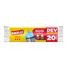 Koroplast Güçlü Dev Ekonomi Mavi Büyük Boy Çöp Torbası