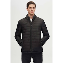 D'S Damat Slim Fit Rüzgar Geçirmez Elyaf Dolgulu Erkek Mont 3HF07ORT04262 Siyah