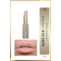 Aura Silk Lipstick 01 Cashmere Cloud Kremsi Yarı Parlak Ruj - Nude Diğer