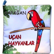 Tox Uçan Hayvanlar Kumaş Sessiz Kitap T053 - Bez Kitap , Eğitici Oyuncak , Yumuşak Ve Hışırtılı