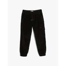 Koton Jogger Pantolon Kargo Cepli Beli Bağlamalı Pamuklu Antrasit 5wkb40030tw Antrasit