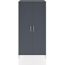 Hyperion Dolap 4 Raflı 2 Kapaklı 88x44x182 Antrasit-antrasit Antrasit