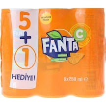 Fanta Portakal Gazozu 6 x 250 ML