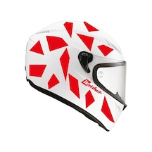 Kare Kırmızı Kamuflaj Kask Sticker Modeli 2