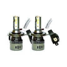 Wise Beyaz H4 Mini Led Xenon Şimşek Etkili 12000 Lümen