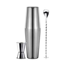 Maoyaya 3 Parça Avantajlı Kokteyl Seti - Boston Shaker 750 Ml Profesyonel Bar Malzemesi