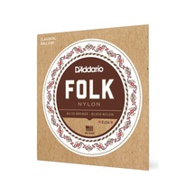 D'addario Gitar Telleri - Halk Naylon Gitar Telleri - Ej34 Klasik Gitar Telleri - Naylon Çekirdekli, Top Uçlu - 80/20 Bronz Sargı, Siyah Naylon Üçlü