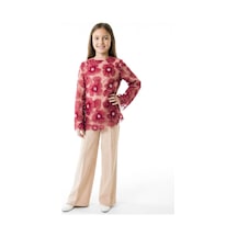 Xo Kids Kız Çocuk 3lu Alt Üst Takım 11-15 Yaş 2039 Bordo