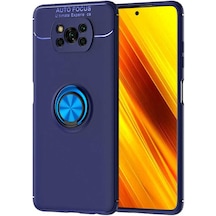 Xiaomi Poco X3 Kılıf Yüzüklü Kamera Korumalı Range Ring Silikon Kılıf