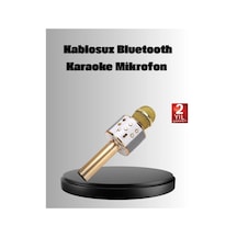 Kablosuz Karaoke Mikrofon Usb Aux Destekli Parti Ve Eğlence İçin