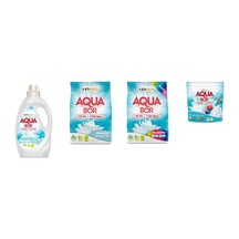 Aquabor Doğal Mineralli Sıvı Beyaz + 4 Kg Beyaz + 4 Kg Renkliler + Tablet 4 Lü Set 36210172