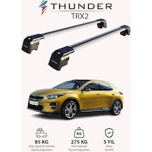 Kıa Xceed 2019-sonrası Trx2 Thunder Carrier Kilitli Ara Atkı Taşıyıcı Tavan Barı Siyah