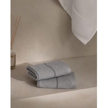 Madame Coco Celeste 2'li %100 Pamuk El Havlusu - Gri - 30x30 Cm 8684427342589 Çok Renkli