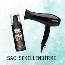Saç Şekillendirici Köpük Wax Hacim Verici - 150 Ml 5 Adet/ + Fön Makinası Hediye