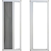 Akordeon Pileli Pilise Kapı Sineklik Beyaz, 90x210 Cm. Istenilen Ölçüde