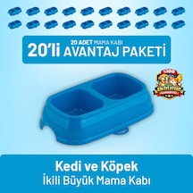 Kedi Ve Köpek İkili Büyük Mama Kabı - 20 Adet