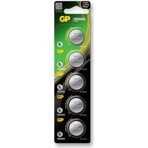 Gp Cr2025-c5 3v Lityum Düğme Pil 5'li Paket
