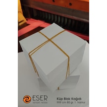 Eser Küp Blok Kağıdı 9x9 cm 80 gr. 1. hamur beyaz kağıt (500 sayf