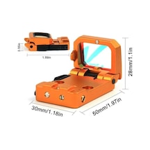 Vism Flipdot Reflex M2 Red Dot Sight - Katlanabilir 22mm Reflex Nişangâh Lisinya Turuncu