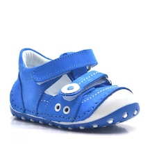 Hapshoe Hakiki Deri Mavi Cırtlı Yazlık Ilk Adım Ayakkabı (371976751)