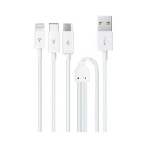 Ttec 2dk7521 1.2mt Type-c Apple iPhone Uyumlu Micro Usb 3 Lü Kablo