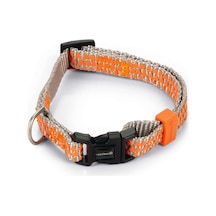 Hnrlıshp Beeztees Köpek Boyun Tasması, Açık Gri Turuncu, 20-30cm