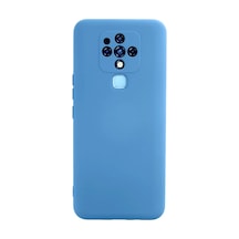 Tecno Camon 16 Uyumlu Kılıf Nano İçi Kadife Silikon - Mavi