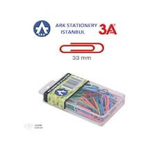 Ark 3a Pvc Kaplı Renkli Ataş 33 Mm 20 Gr 2 Adet