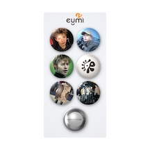 Cortis Kpop Grubu James Ve Grubu Color Outside The Lines Albümü 6'lı Metal Rozet Seti 58mm İğneli Buton Çanta Yaka Rozeti Çok Renkli