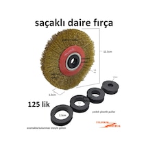 Daire Tel Fırça 125 Mm Saçak Fırça Taşlama Tel Fırça Temizleme Fı