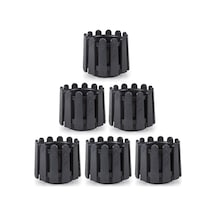 Omnipazar So-is02 İstanbul Dekoratif Yuvarlak Saksı 2,6 Lt Antrasit 6 Adet