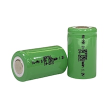 Sertec - 1.2v 1200 Mah - 2/3a - Ni-mh Şarjlı Pil - Başsız / Flat Head