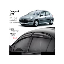 Peugeot 206 Cam Rüzgarlık 206 Cam Rügarlık Mugen Tip 4 Lü