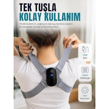 Zenvia Ayarlanabilir Askılı Akıllı Dik Duruş Tamamlayıcı Dijital Göstergeli Dik Duruş Cihazı Znv2026