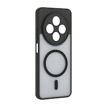 Xiaomi Redmi 14c Loji Magsafe Kapak - Siyah Çok Renkli