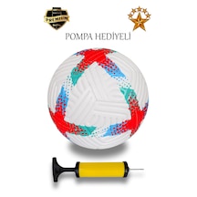 Pompalı Dikişli Futbol Topu Sert Zemin Halı Saha Futbol Topu Kırmızı - Mavi