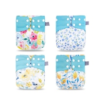 Youtek Yeniden Kullanılabilir Bebek Bezleri - Nefes Alabilir, Su Geçirmez, 4'lü Paket, 3-15kg Bebekler İçin 3 - 5 Yaş