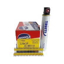 Akdeniz Gazlı Beton Çivi Çakma Makina Için Yedek Çivi 2.9 X 27 Mm
