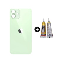 Apple Uyumlu iPhone 12 Mini Arka Pil Batarya Kapak Yeşil + B7000