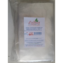 Lokmanavm Jelatin Torba Poşet 12 x 20 CM Şeffaf Kalın Mikron 1 KG 1 Paket