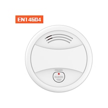 Duman Dedektörü En14604 Pille Çalışan Canlı Flaş Ve Beyaz