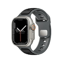 Apple Watch Series Se/11/10/9/8/7/6/5/4/3 İle Uyumlu Silikon Kordon 46mm/45mm/44mm, Series 10 42mm/41mm/40mm/38mm