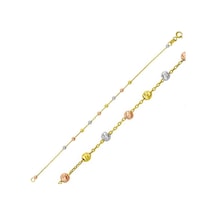 Top Altınlı 14 Ayar Zincir Bileklik BLBLU14K4859 Sarı Altın