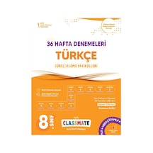 Okyanus 8. Sınıf Classmate 36 Hafta Denemeleri Türkçe Süreç İz.