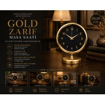 Gold Harmony 25 X 20 Gold Metal Masa Saati